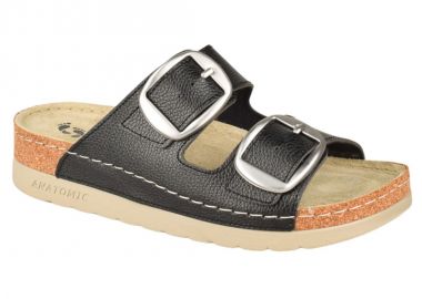 Παντόφλες γυναικείες | Ανατομικές | Vesna | 880488 | Μαύρο - Vesna - 